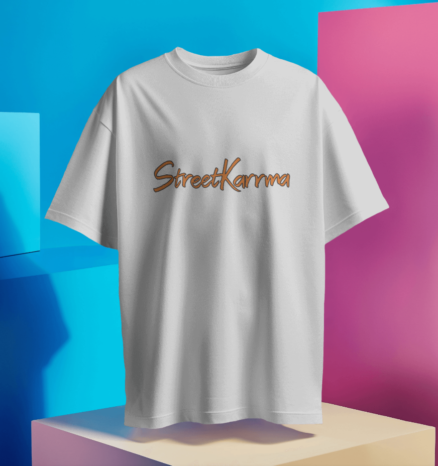 Pearl White French terry cotton T-Shirt