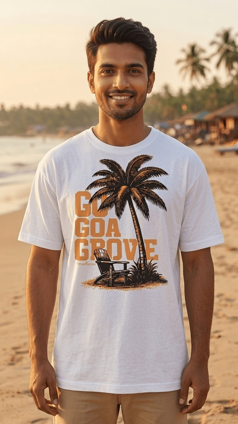 Go Goa Grove – The Ultimate Escape Tee 🌴🍹 - StreetKarrma