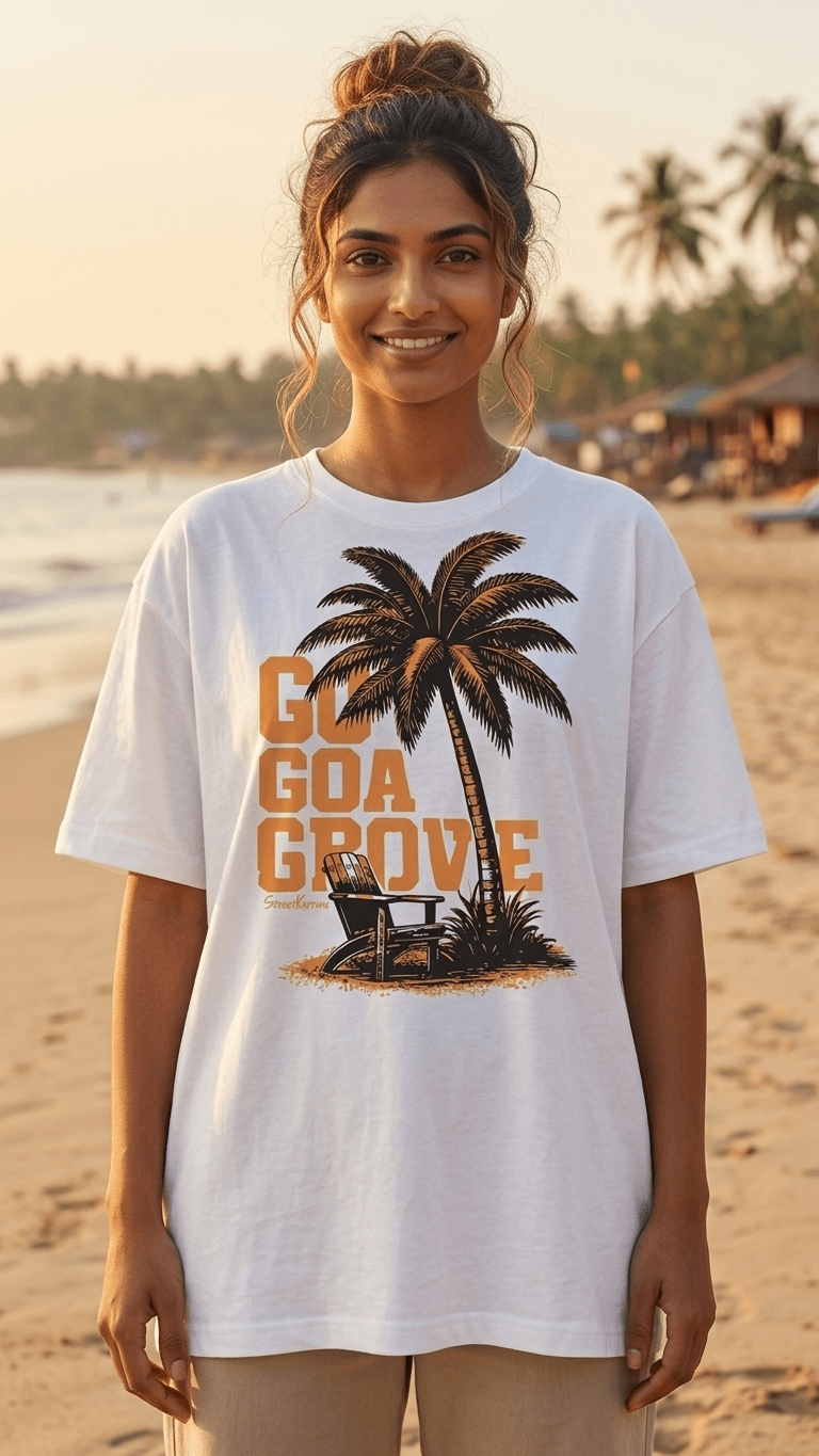 Go Goa Grove – The Ultimate Escape Tee 🌴🍹 - StreetKarrma