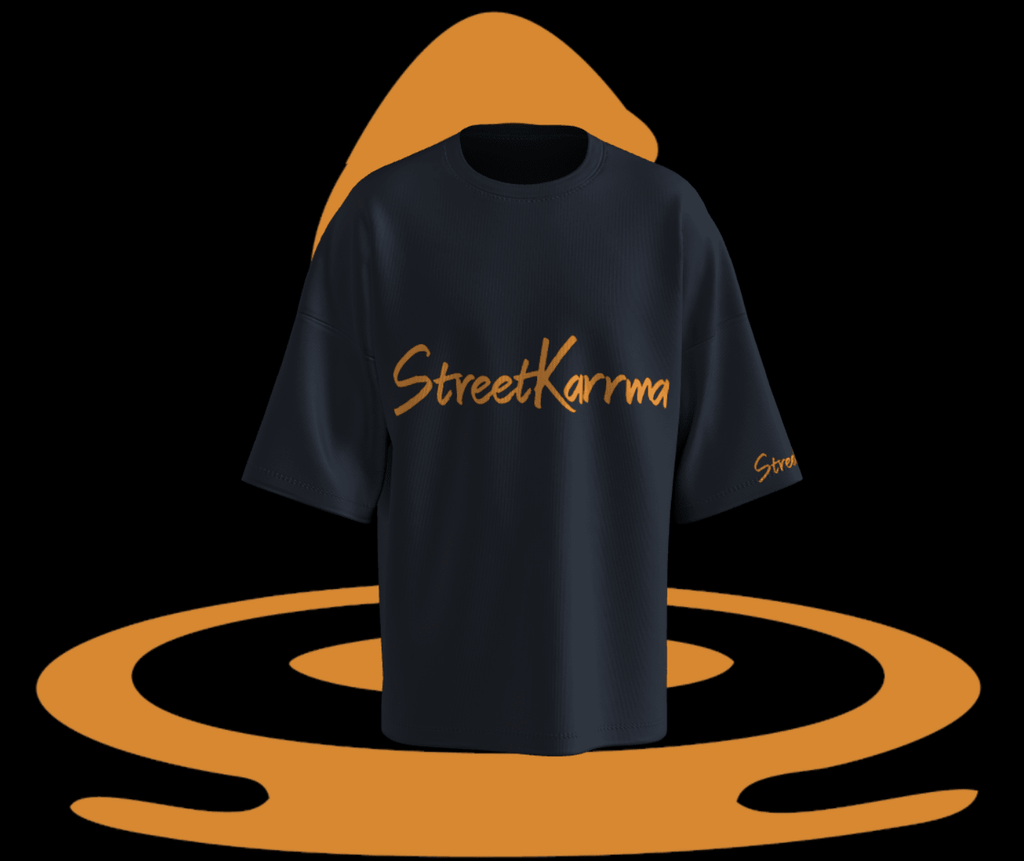 StreetKarrma - Sinker Cotton Black Tshirt - StreetKarrma