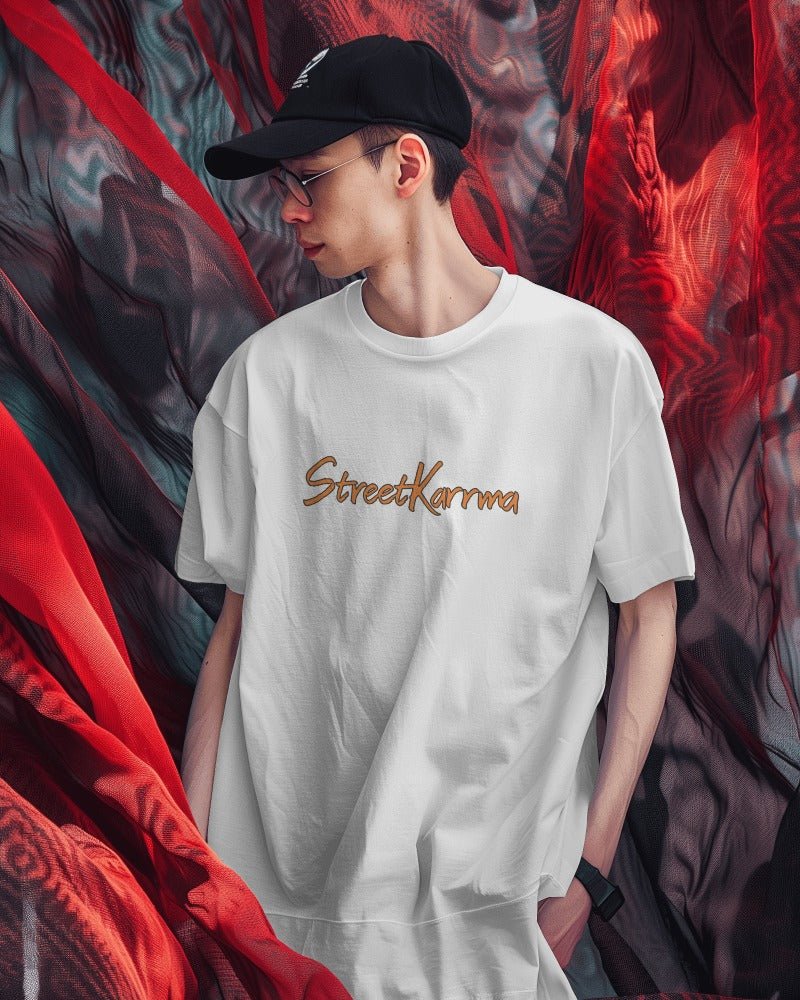 StreetKarrma - Sinker Cotton White Tshirt - StreetKarrma