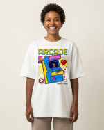 StreetKarrma – "Retro Arcade Club" Oversized Tee - Image 2