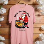 Street Food lover Santa