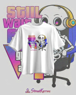StreetKarrma "Still Waiting…" Oversize Gamer Tee - Image 2