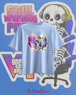StreetKarrma "Still Waiting…" Oversize Gamer Tee - Image 3