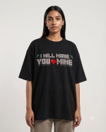 StreetKarrma "I Will Make You Mine" Pixel Love Tee – Oversize Edition - Image 4